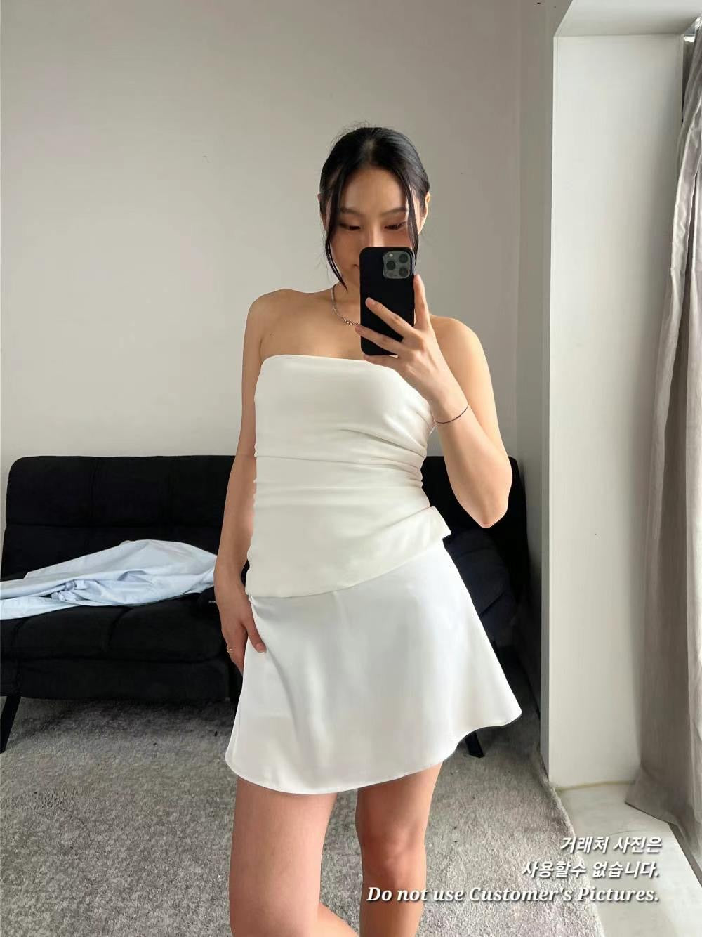 0621 Margot Mini Satin Skirt