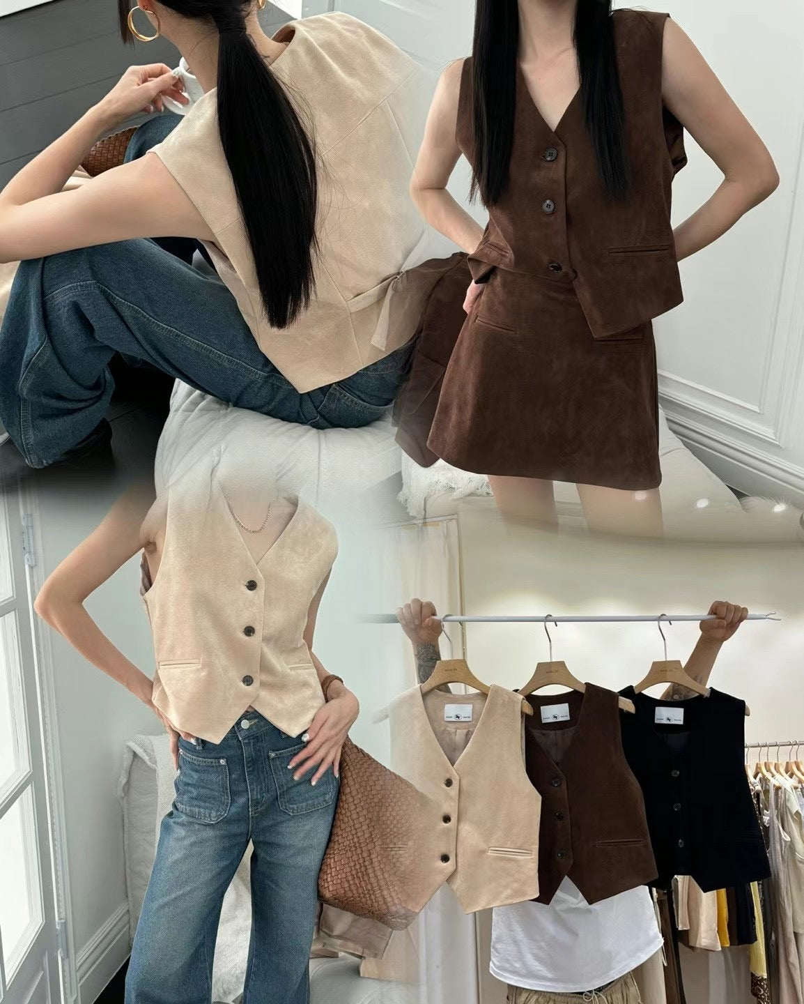 0904 Mãeve Suede Waistcoat (PT2.SHOWROOM 有DISPLAY)