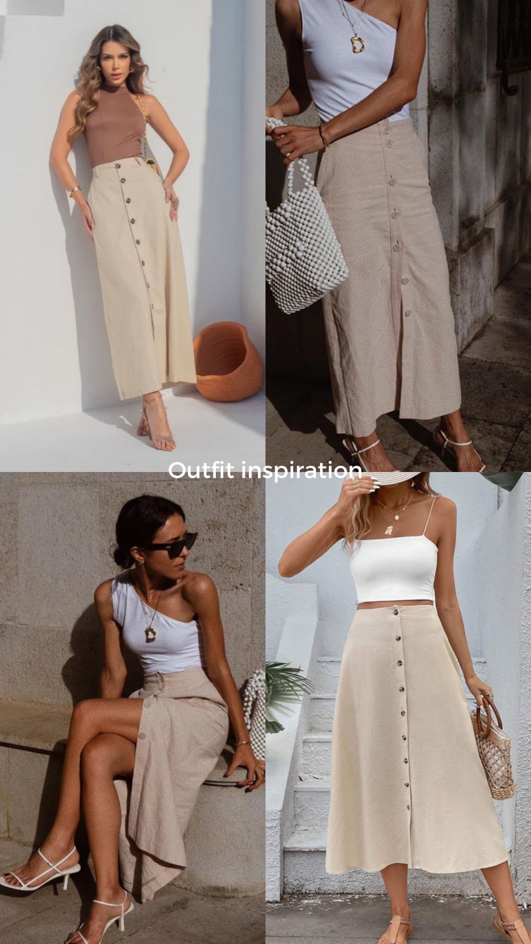 250409 Eleonora Button Slit Skirt (Inspiration)