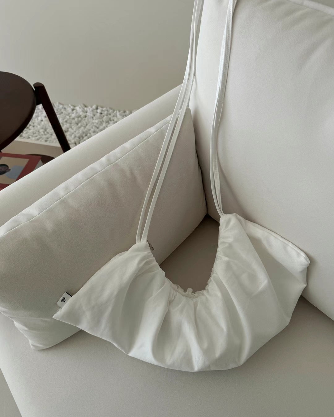 0672 Half Moon Ruched Bag