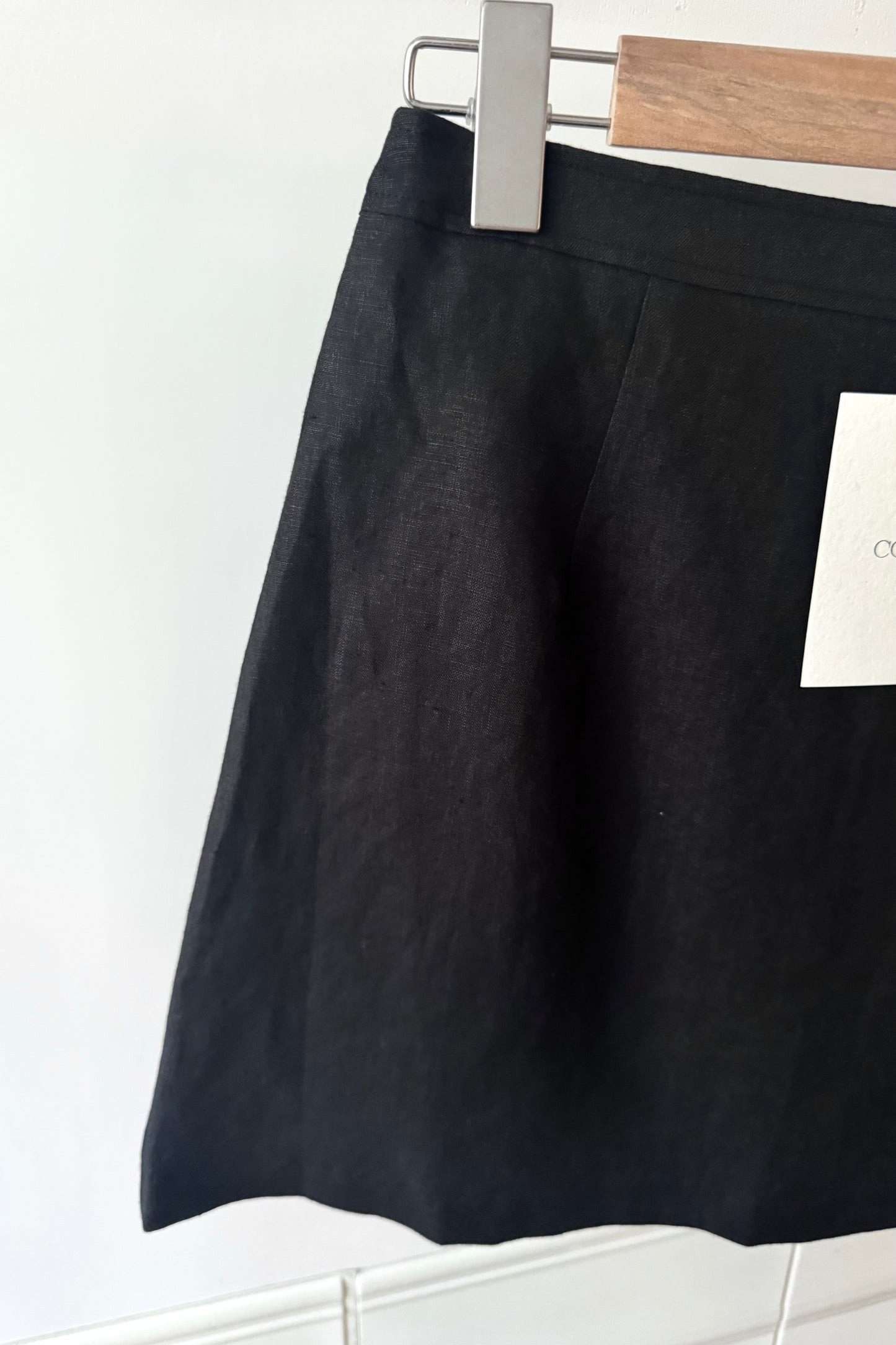 250606 French Short Linen Skirt