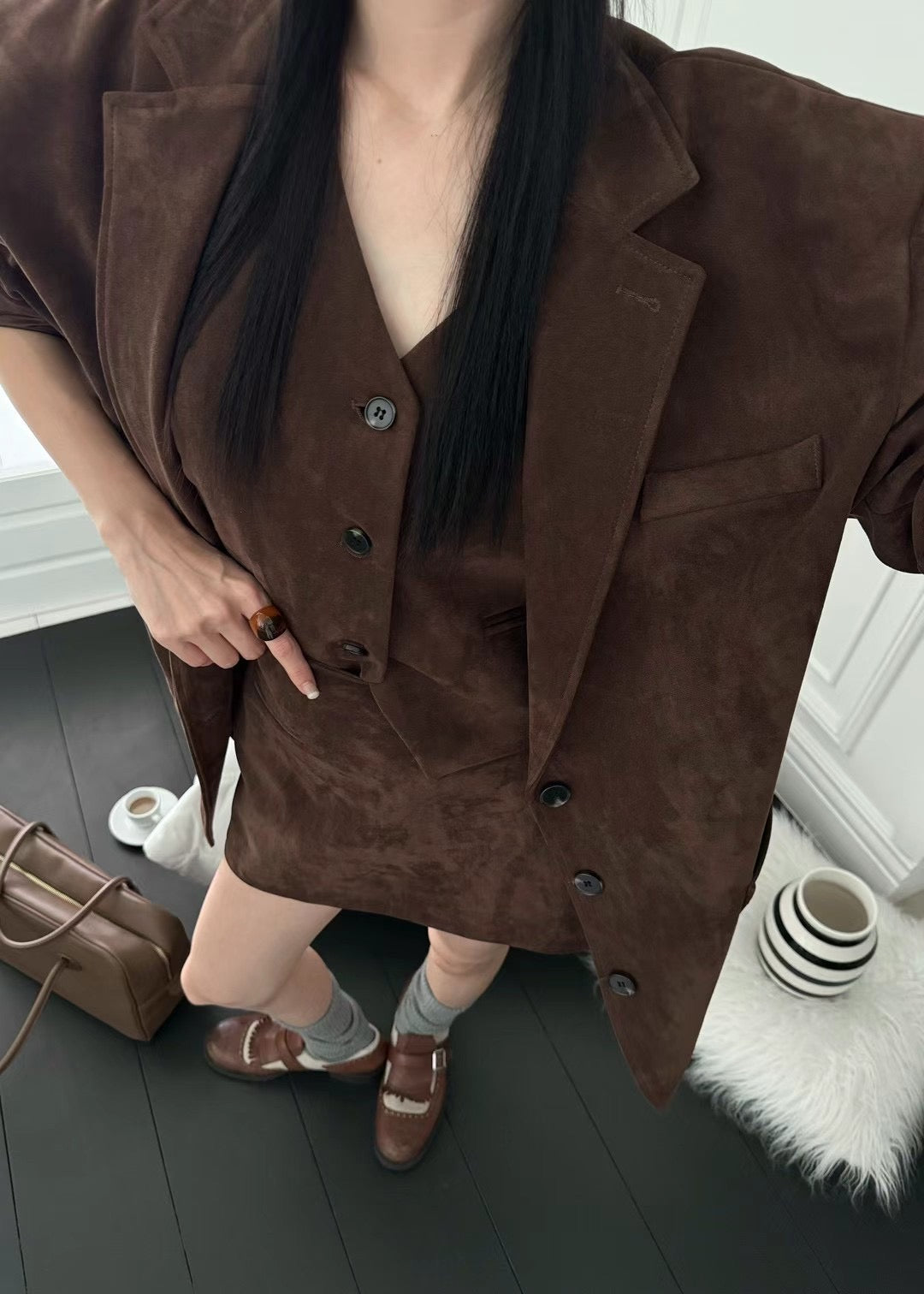 0904 Mãeve Suede Waistcoat (PT2.SHOWROOM 有DISPLAY)