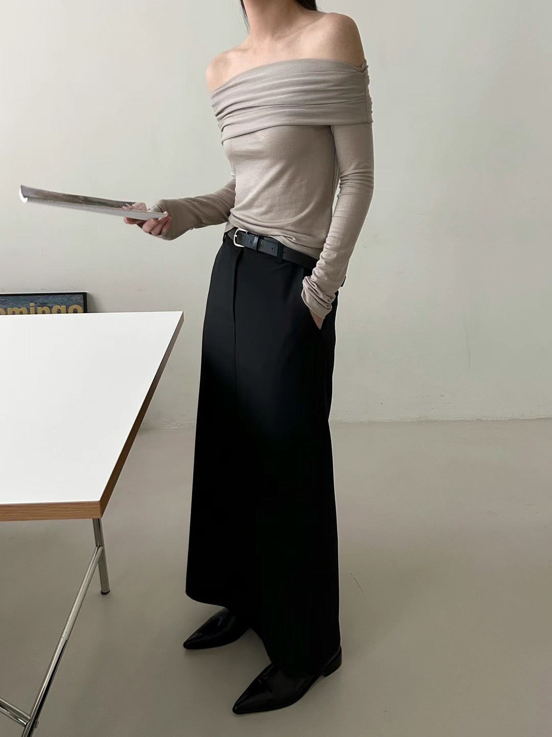 LS16 - Sheer Off Shoulder Top