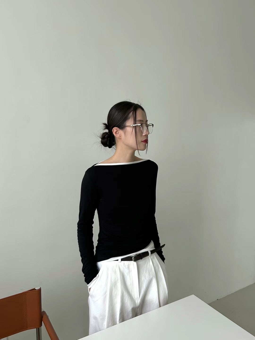 Reorder LS02 French Boat Neck Top