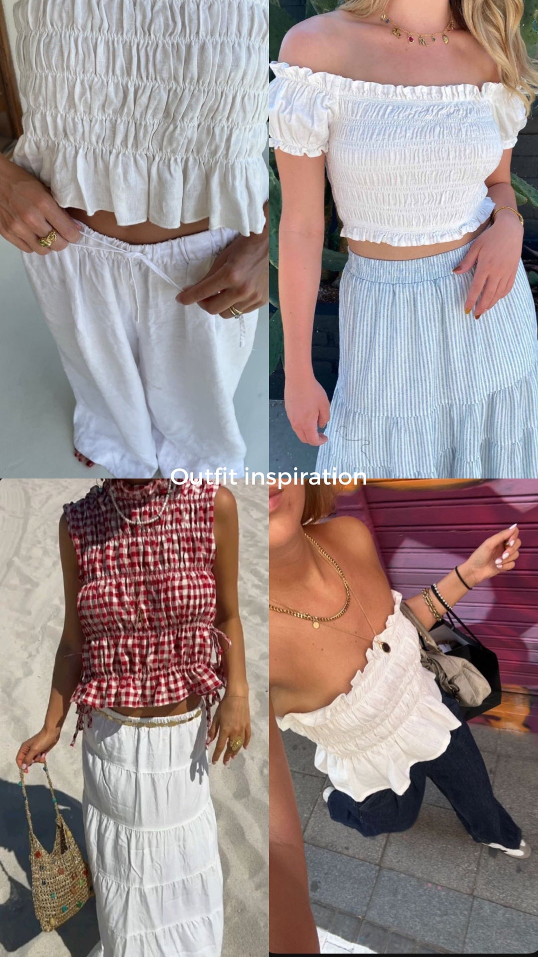 250452 Cosetta 2-way Summer Smocked Top @ (Inspiration)