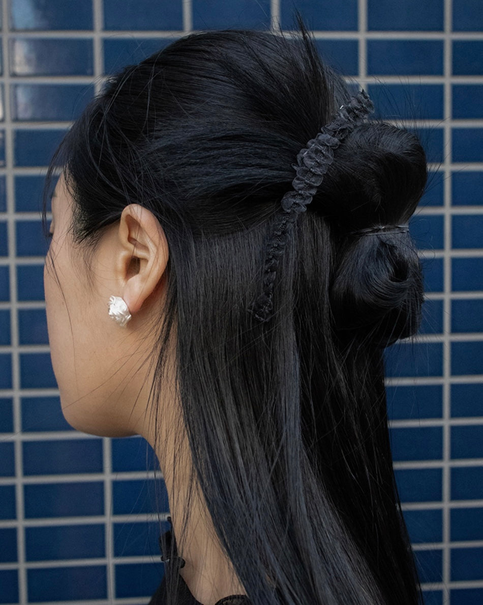Sumoonday - Love Hair Pin 2pcs ( White / Black)