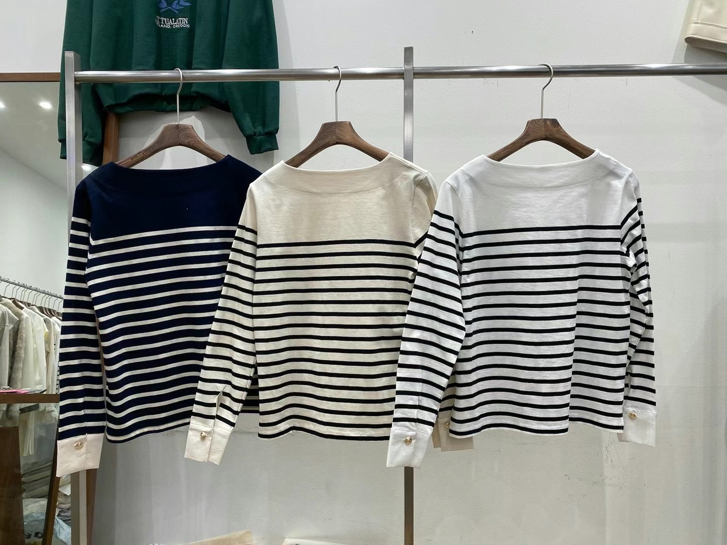 0955 - Reorder French Striped Top