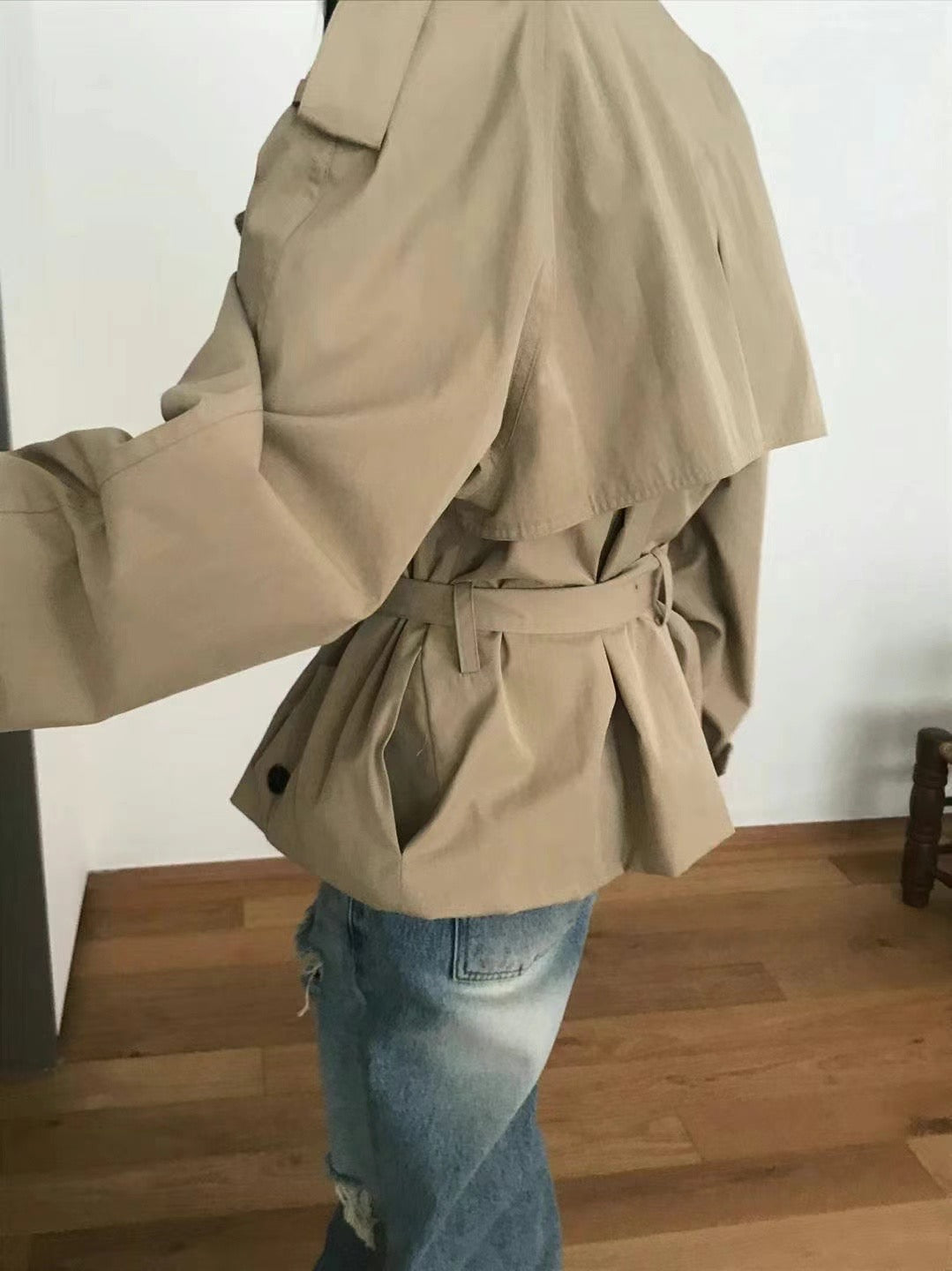 0941 Kendall Crop Trench Coat (PT2.SHOWROOM 有DISPLAY)