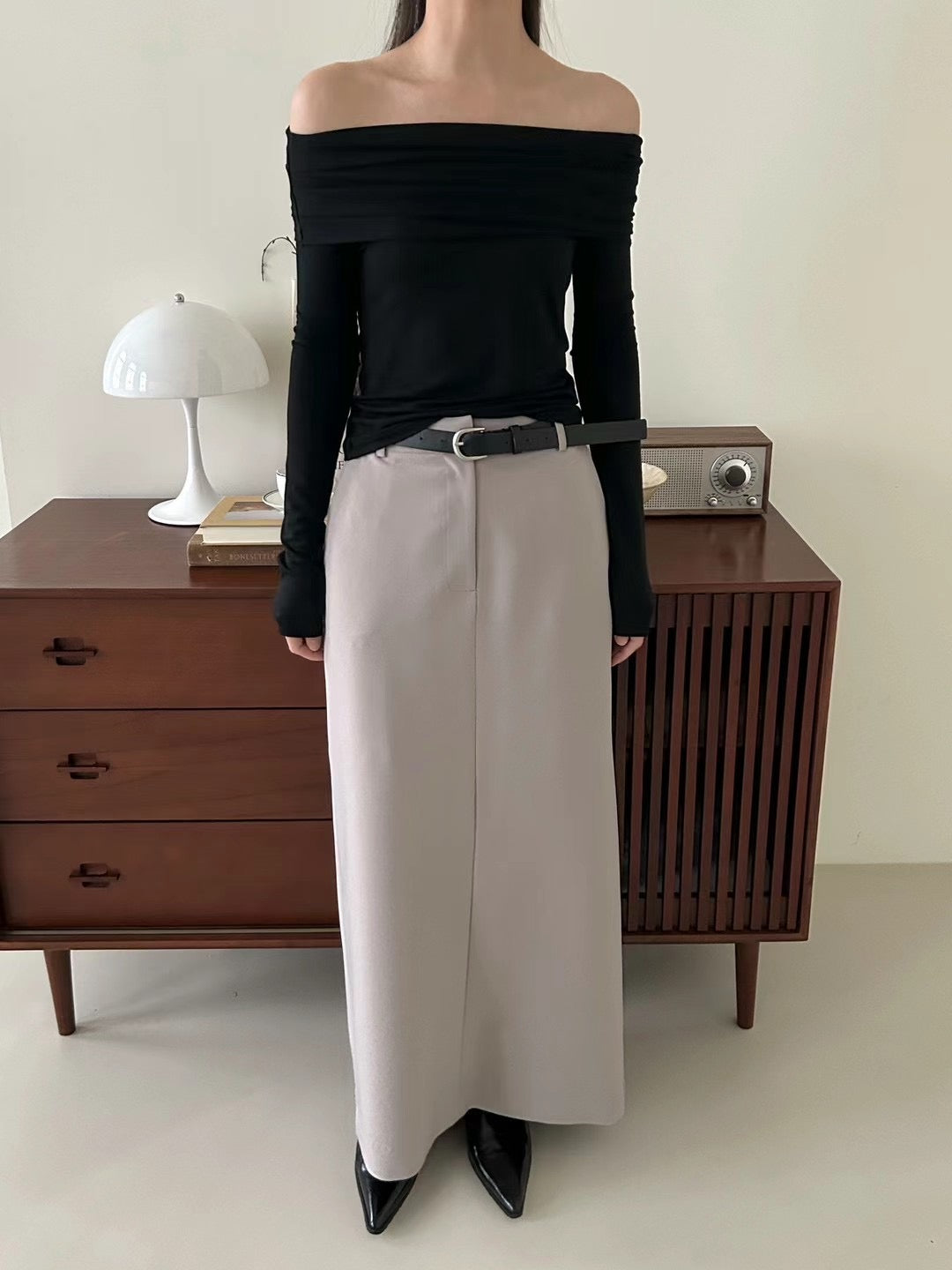 LS16 - Sheer Off Shoulder Top