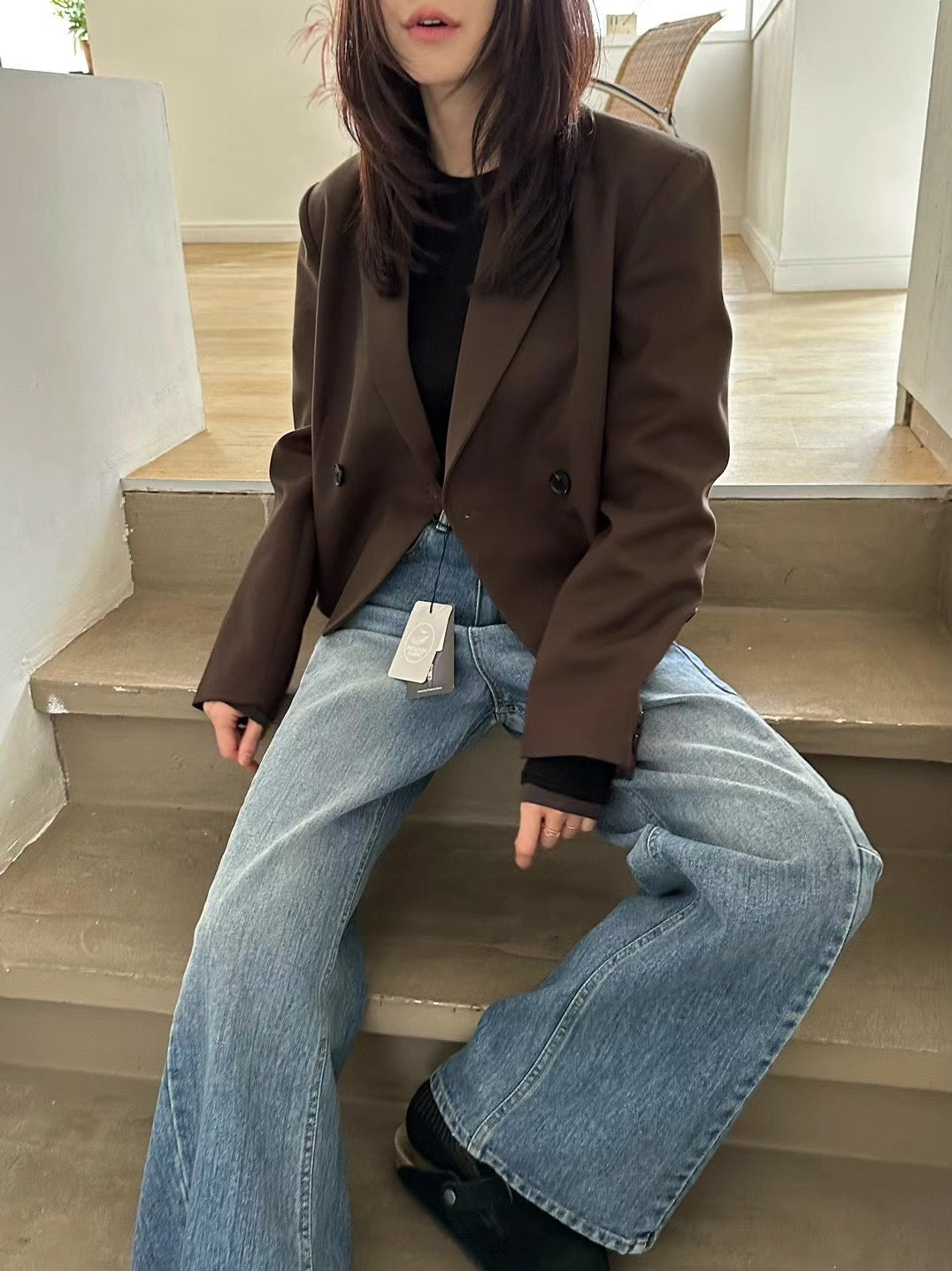0940 Rivera Crop Blazer (PT1.SHOWROOM 有DISPLAY)