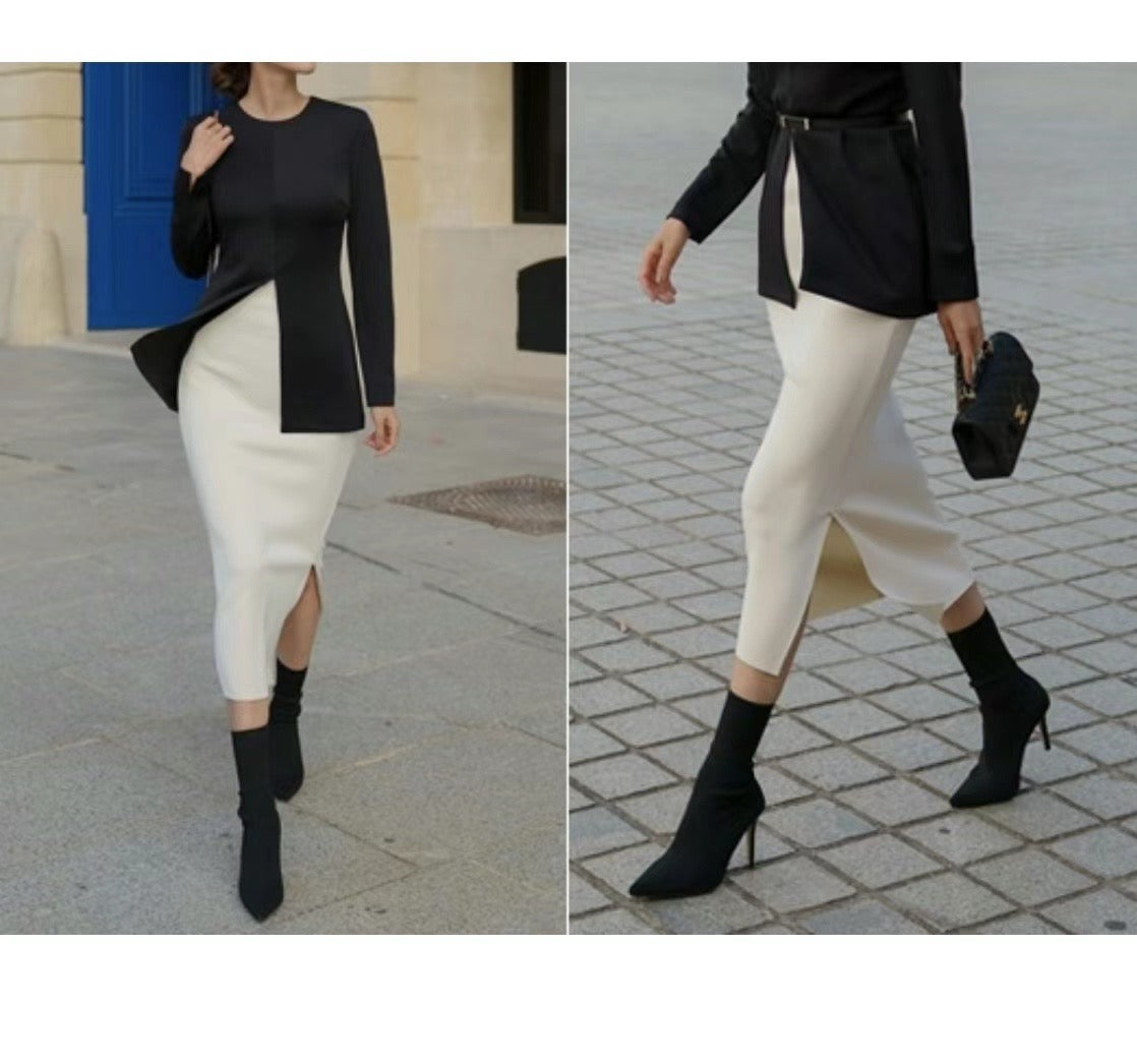 SK03 - Scarlett Side Slit Skirt