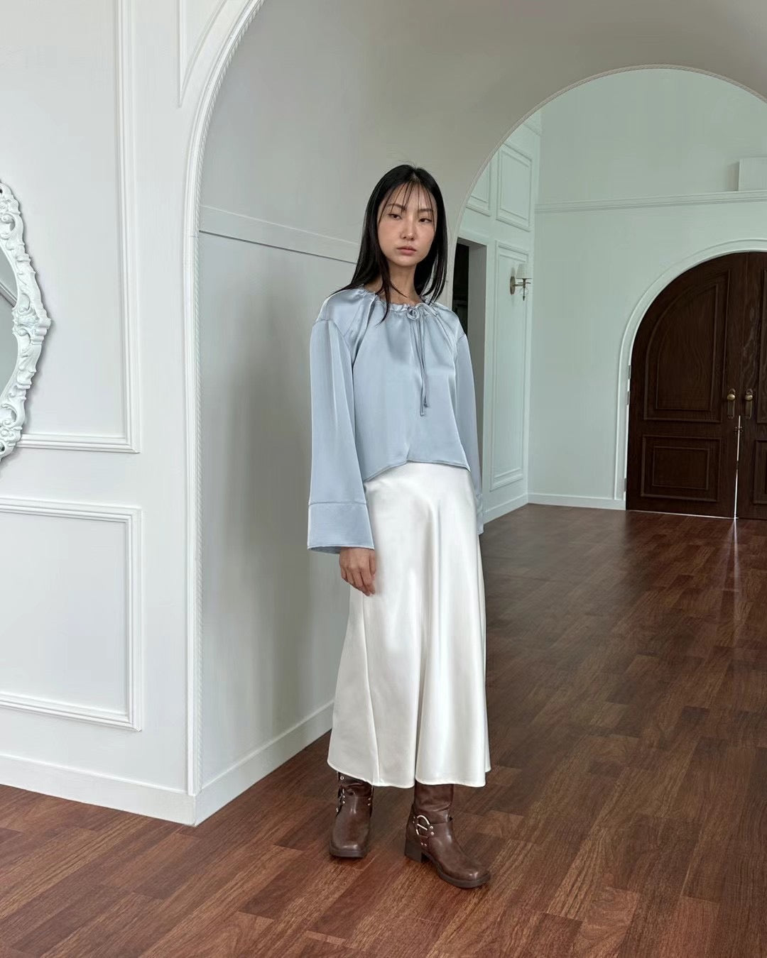 SS10 - Costelle Satin Skirt