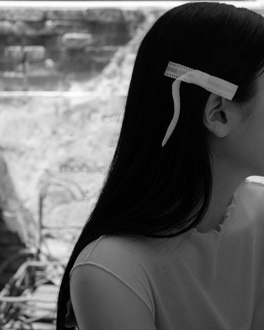 Sumoonday - Love Hair Pin 2pcs ( White / Black)