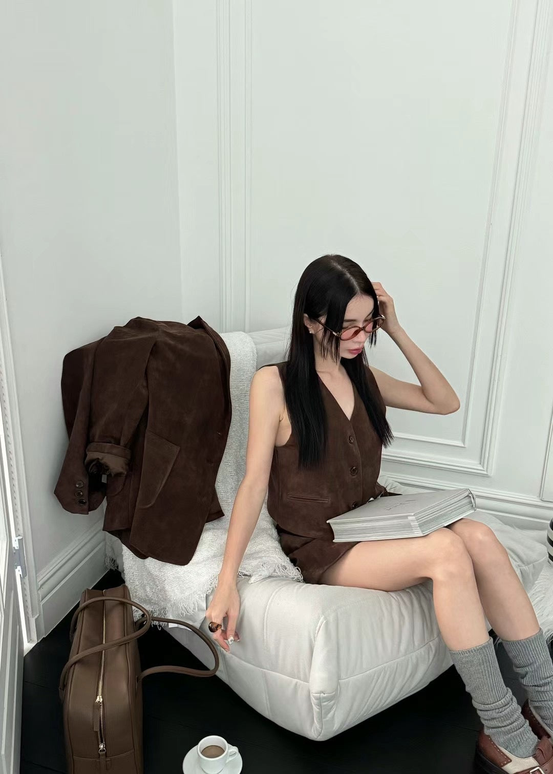 0904 Mãeve Suede Waistcoat (PT2.SHOWROOM 有DISPLAY)