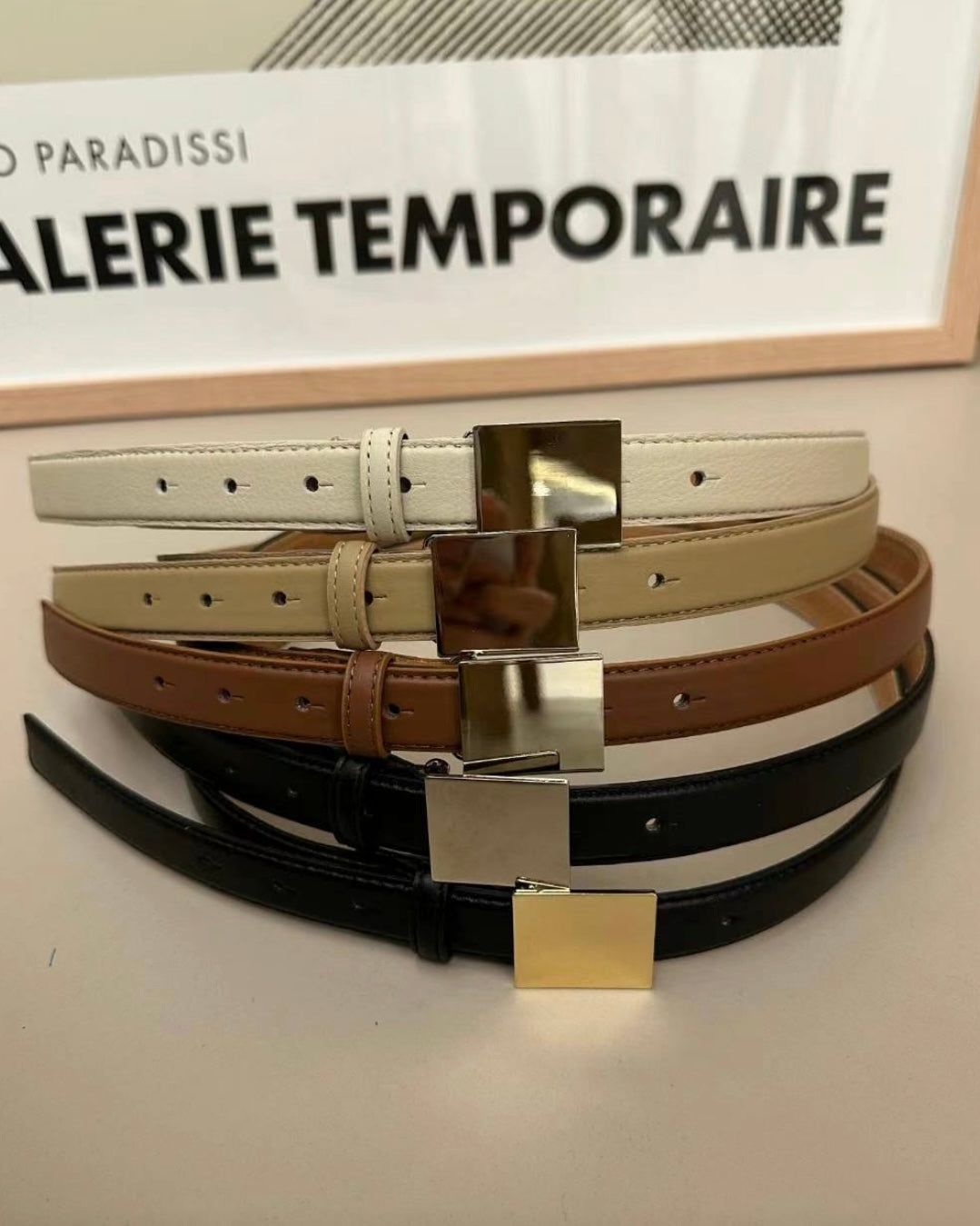 0970 Square Piece Belt (PT2.SHOWROOM 有DISPLAY)