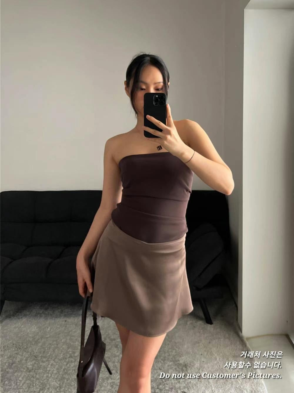 0621 Margot Mini Satin Skirt