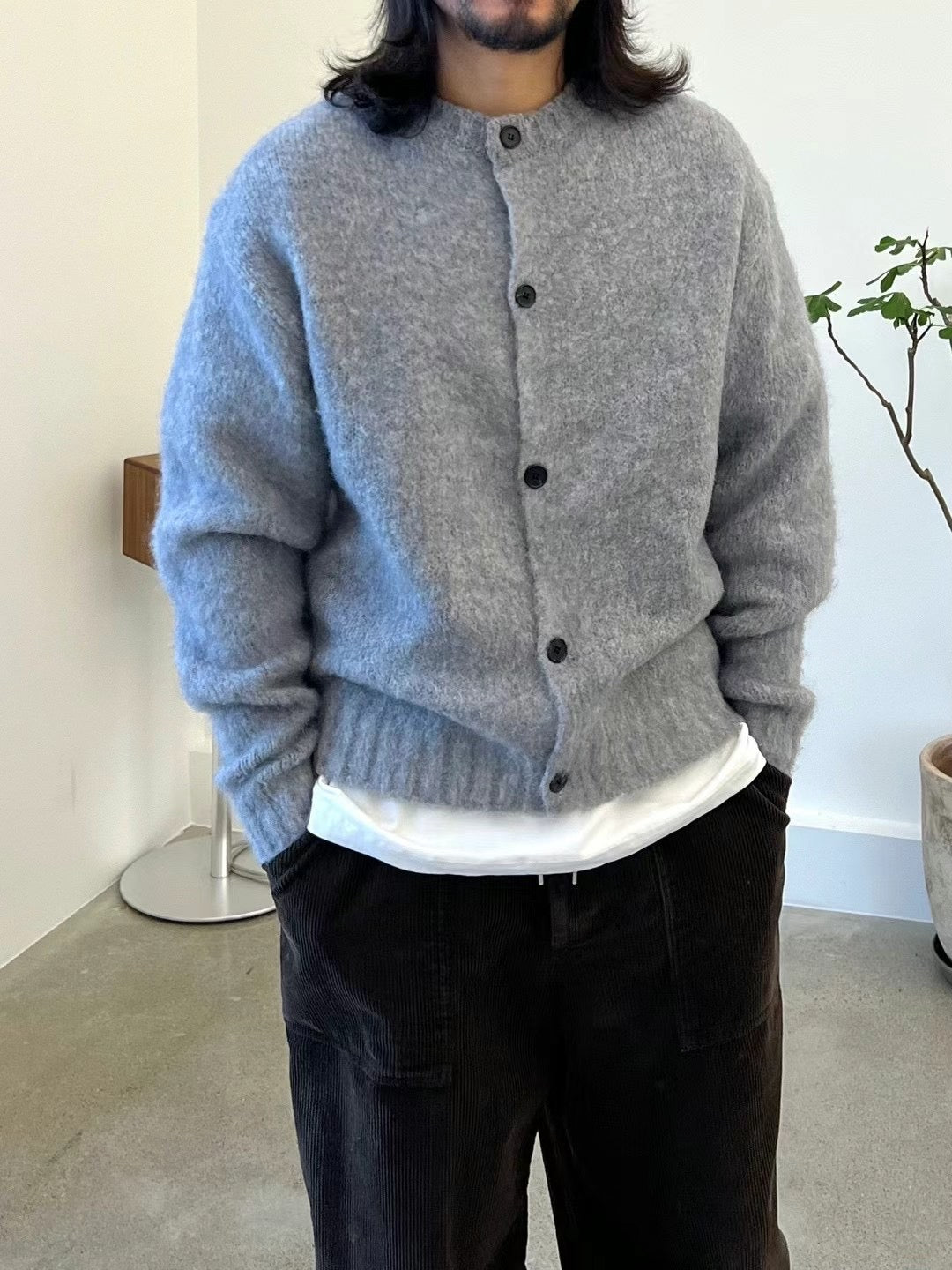 M1201 Noah Round Neck Cardigan(SHOWROOM 有DISPLAY)