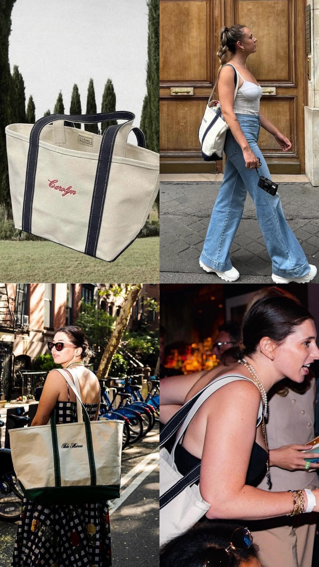 BG11 Carolyn Bessette-Kennedy Canvas Bag