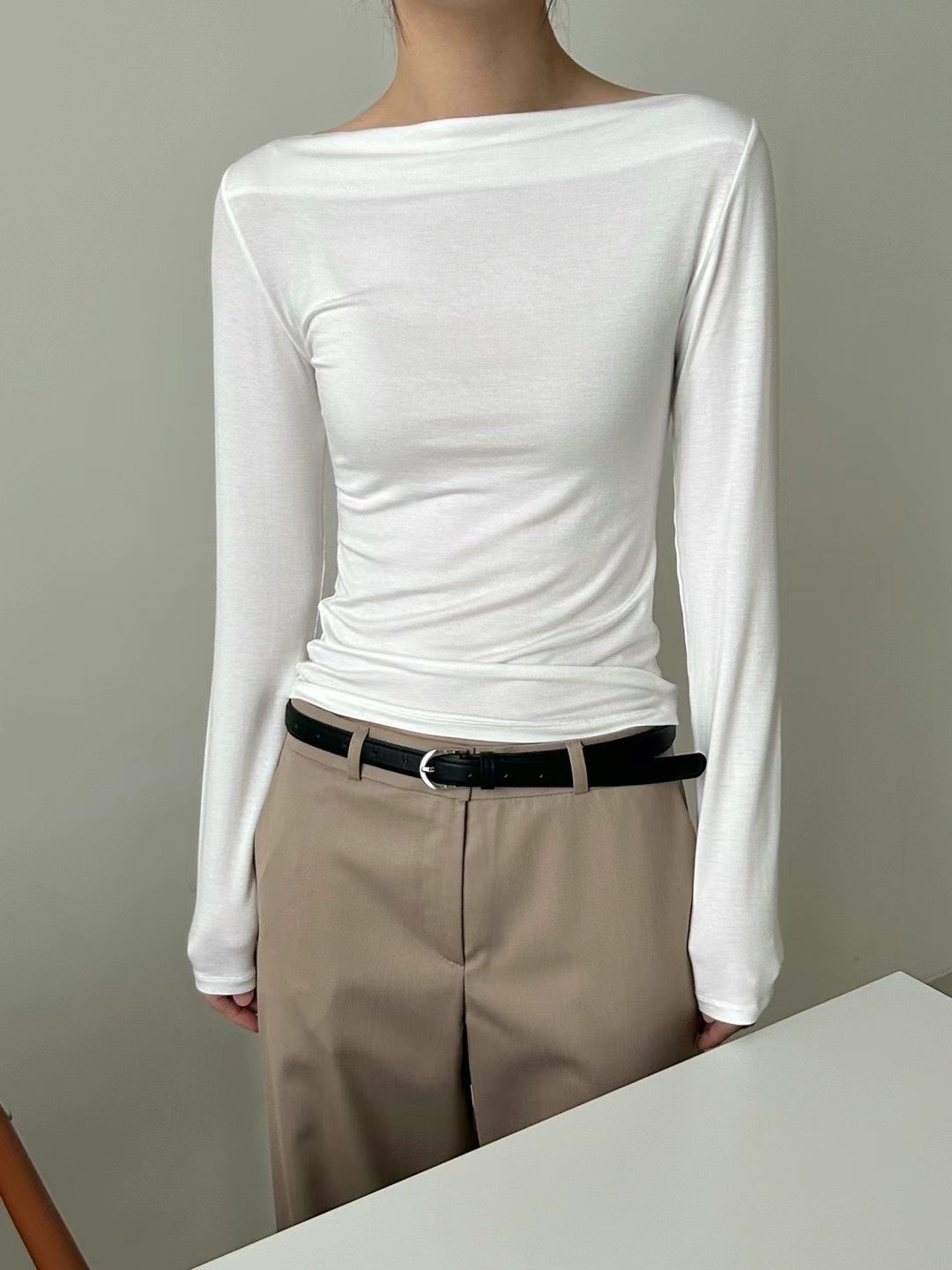 Reorder LS02 French Boat Neck Top
