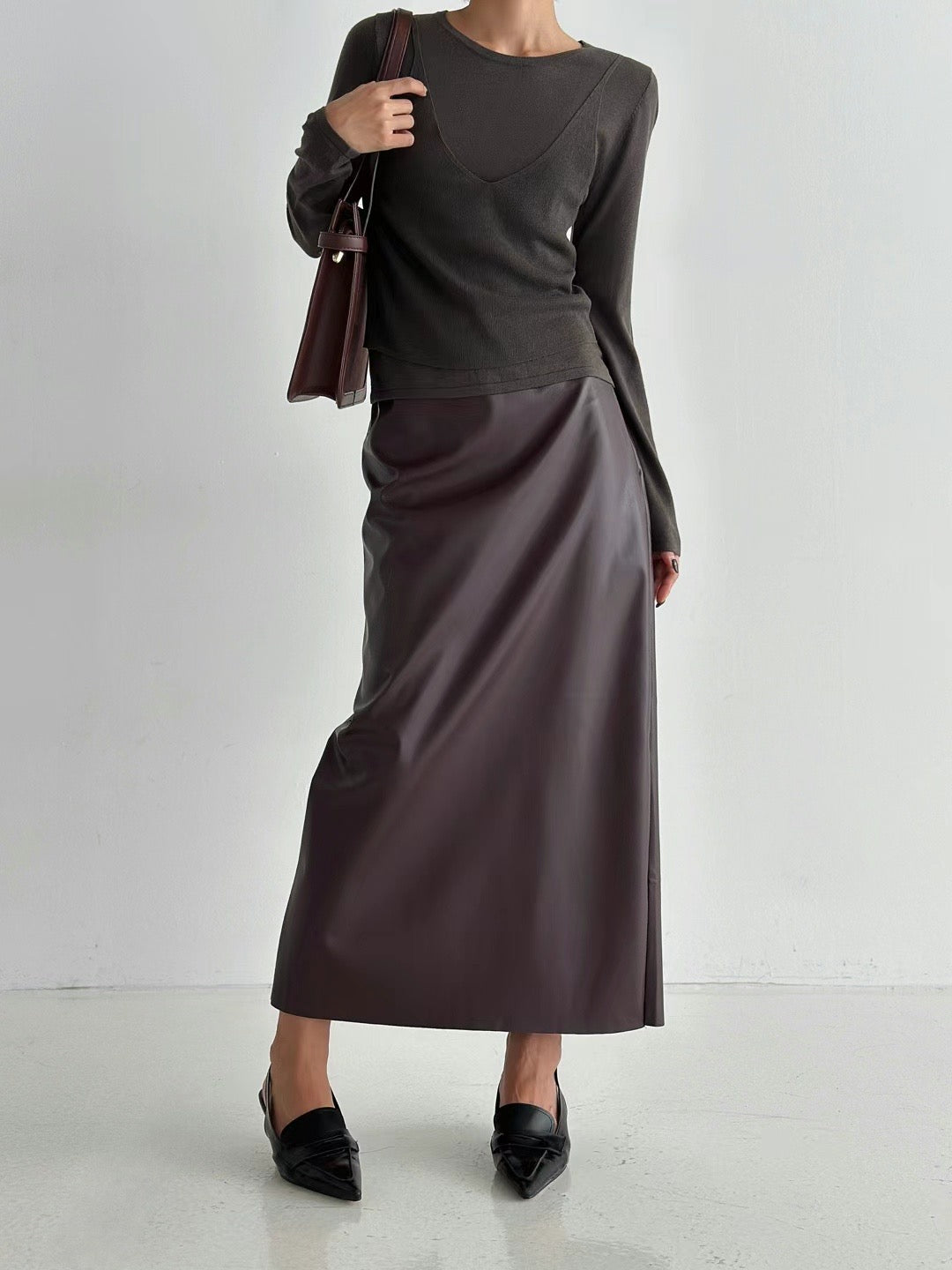 0952 Markle Leather Skirt (PT2.SHOWROOM 有DISPLAY)