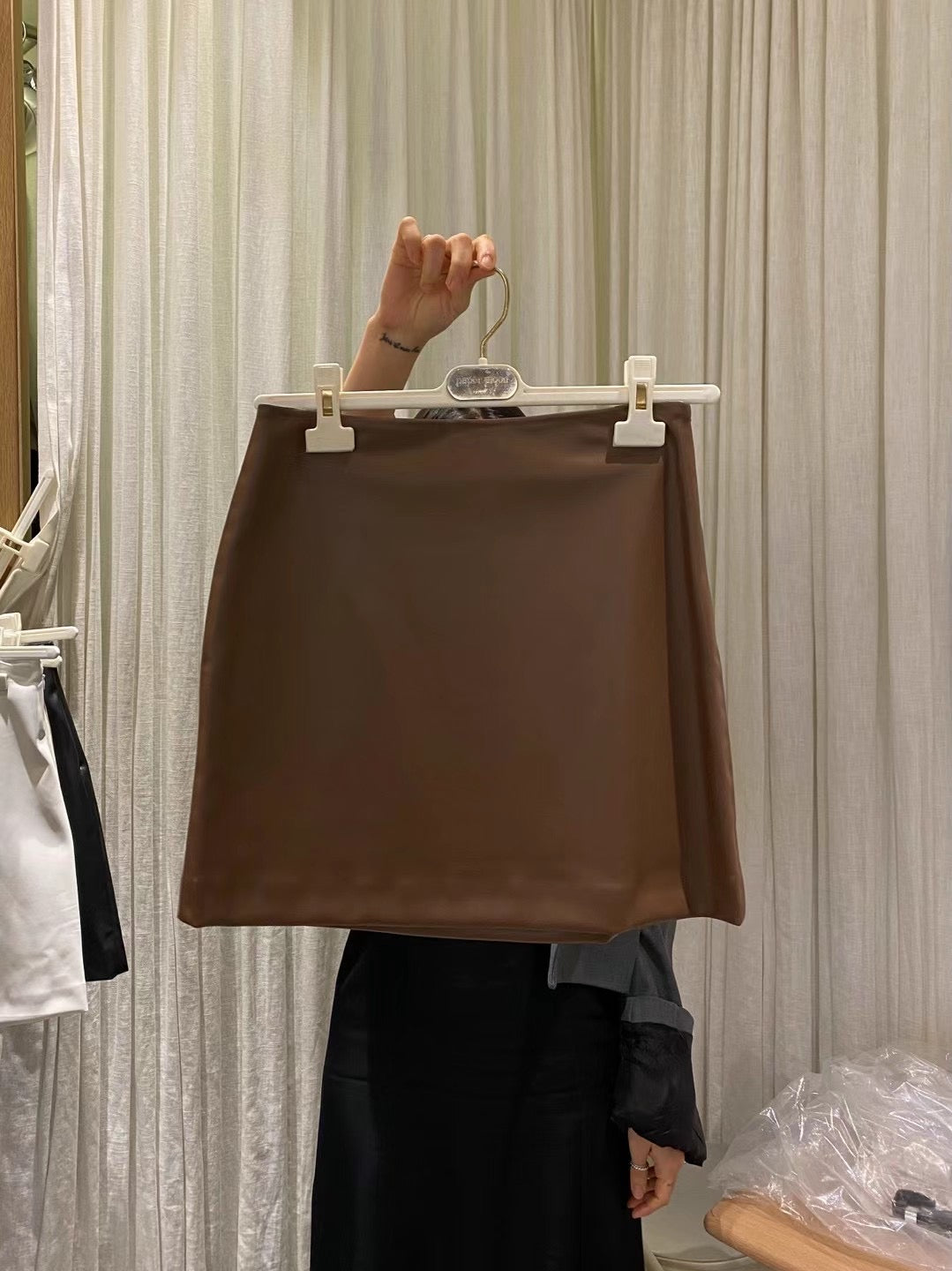 SK07 - Vera Mini Leather Skirt
