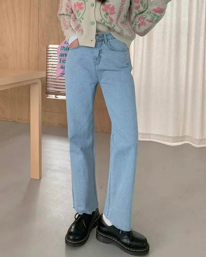 J09 - Sally Straight Crop Jeans