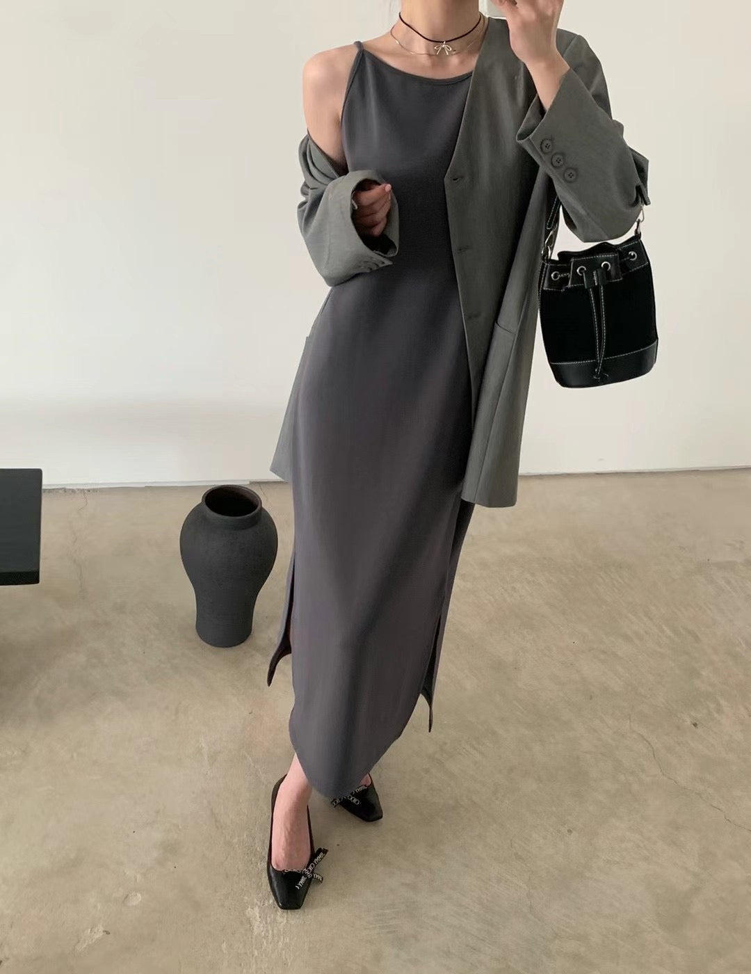 SK06 - French Boatneck Dress