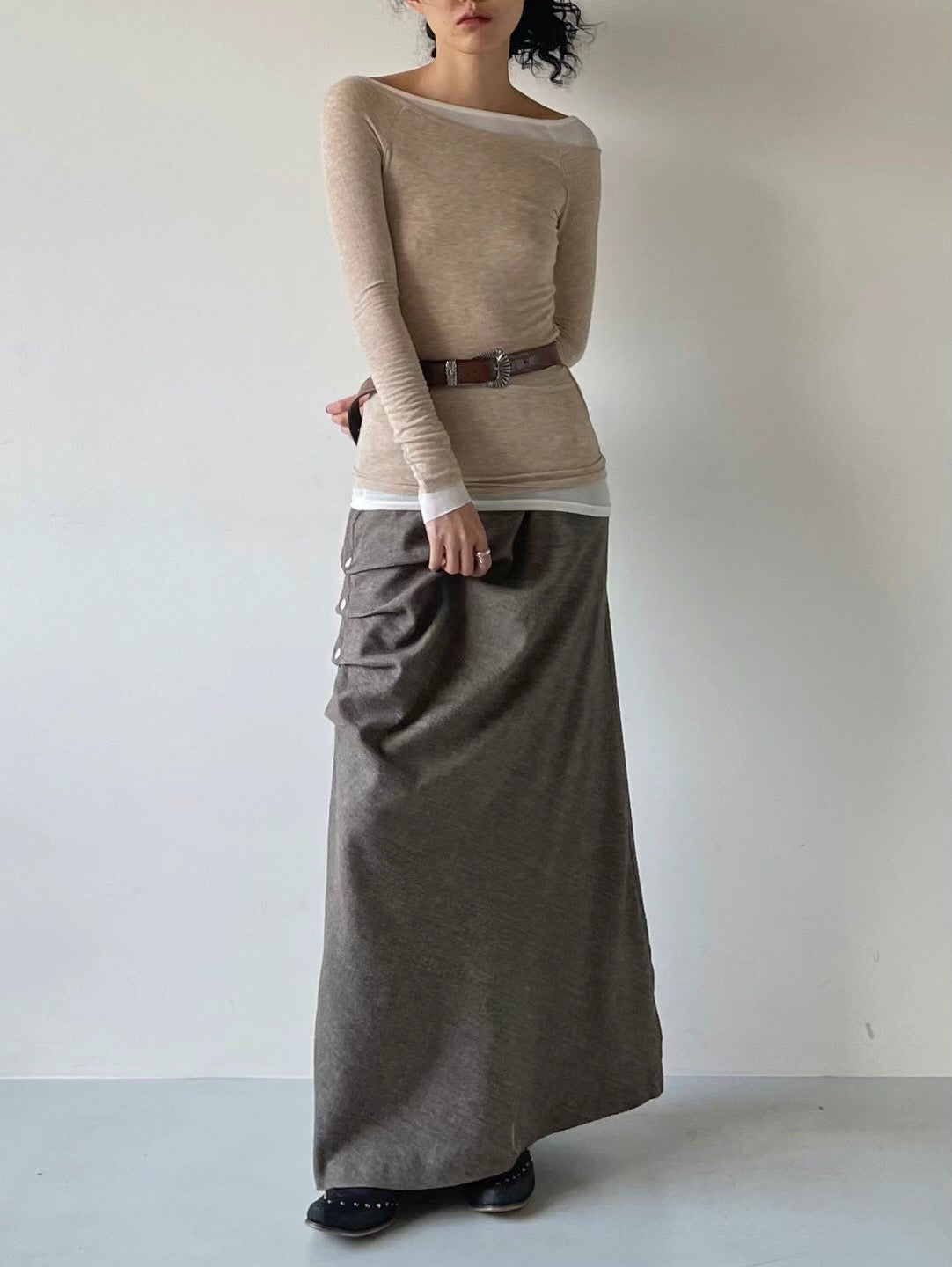 LS09 -Boatneck Long Sleeves Top