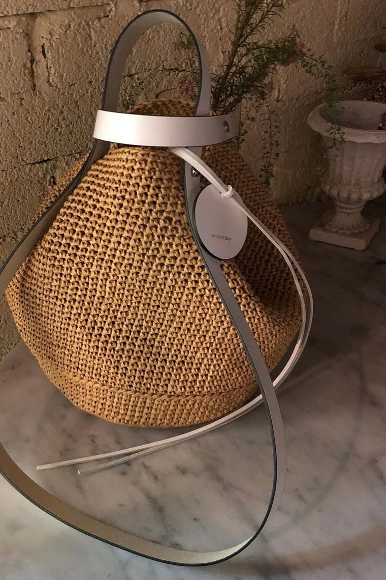 A0404 Korean Designer Brand - Mededeling Handmade Straw Bag
