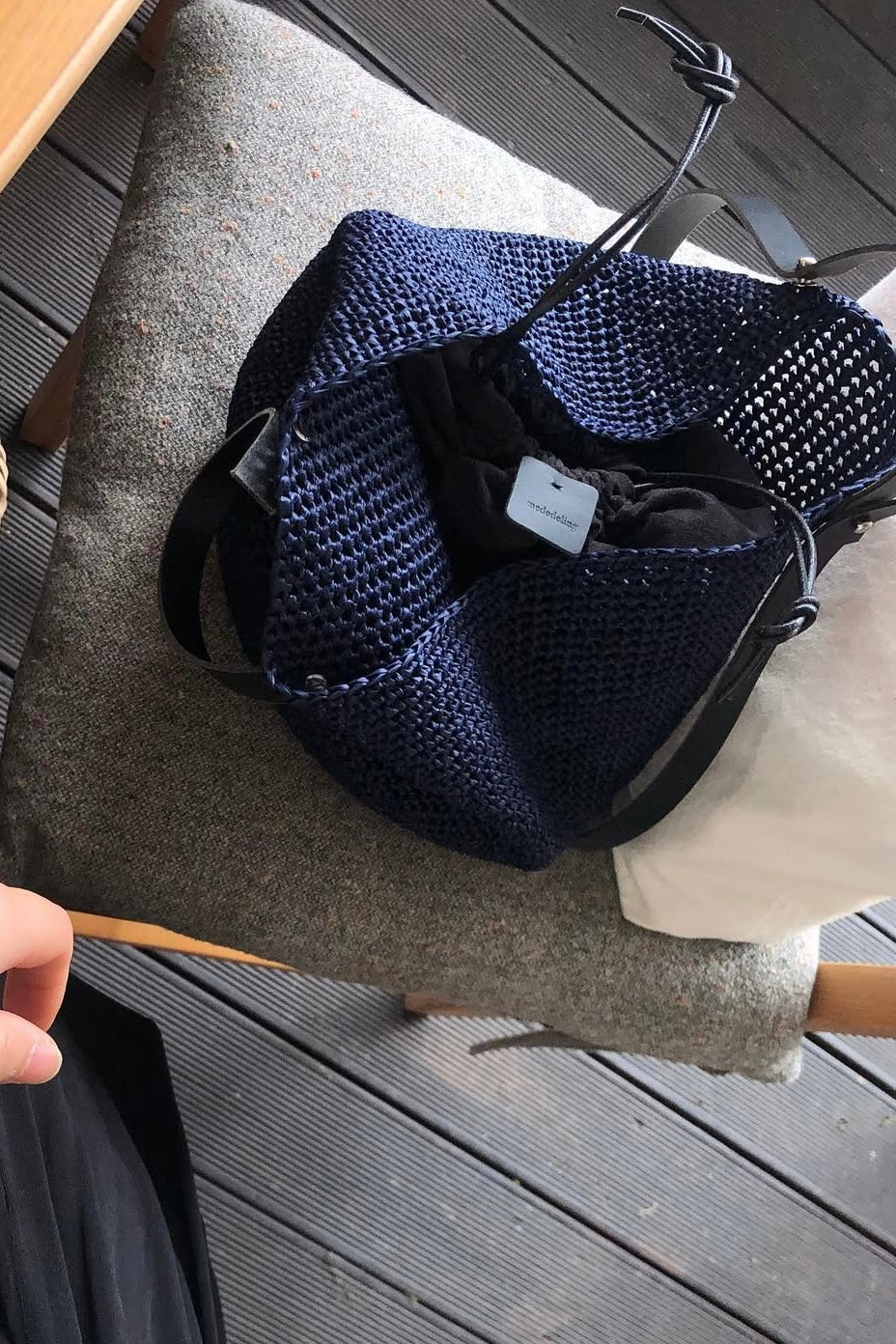 A0404 Korean Designer Brand - Mededeling Handmade Straw Bag