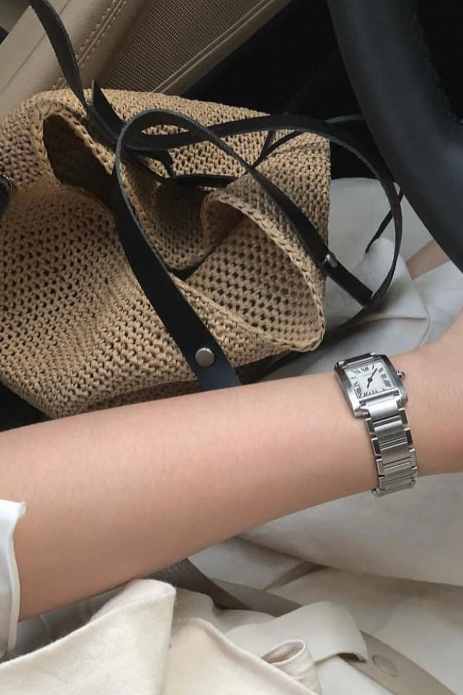 A0404 Korean Designer Brand - Mededeling Handmade Straw Bag
