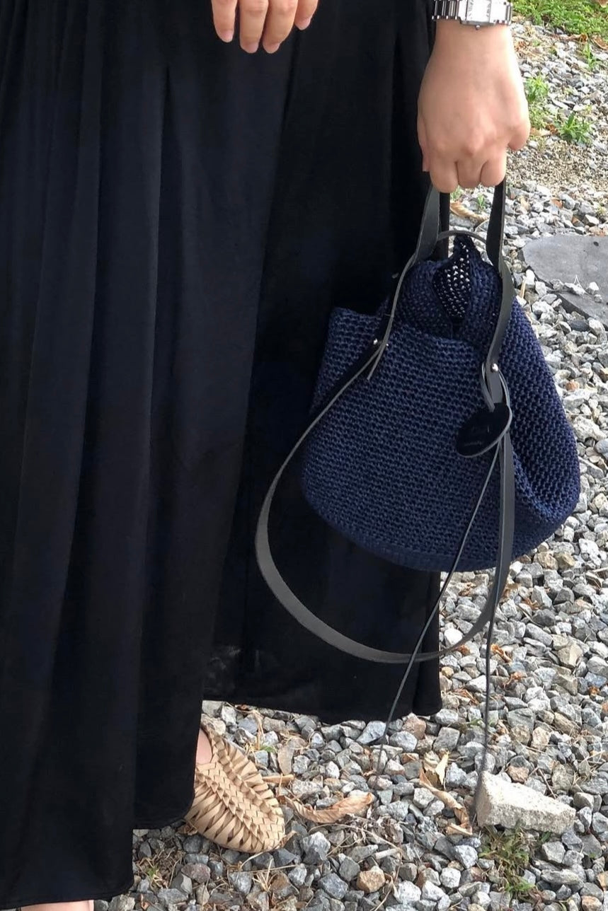 A0404 Korean Designer Brand - Mededeling Handmade Straw Bag