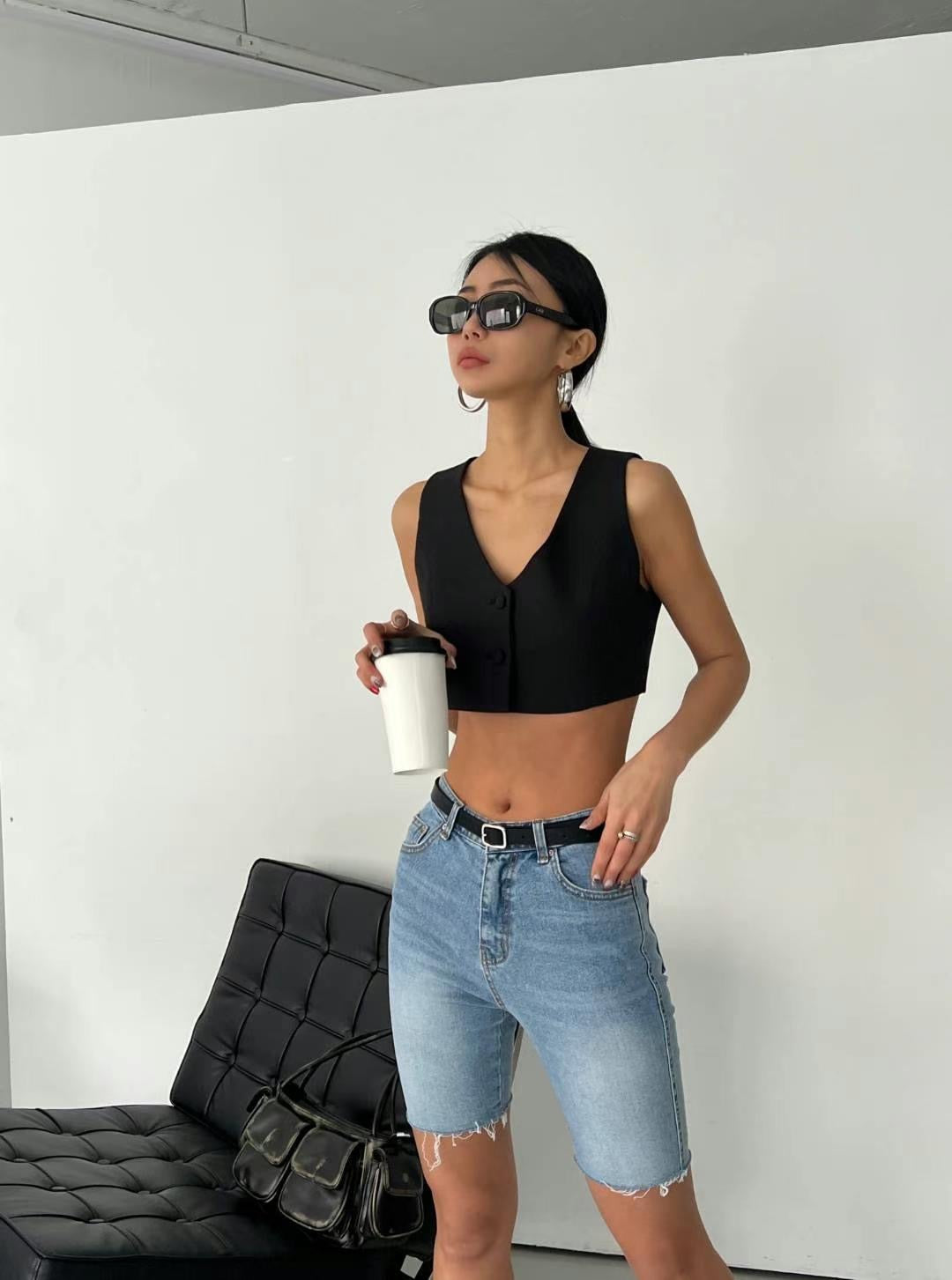 J06 - Amelie Denim Shorts