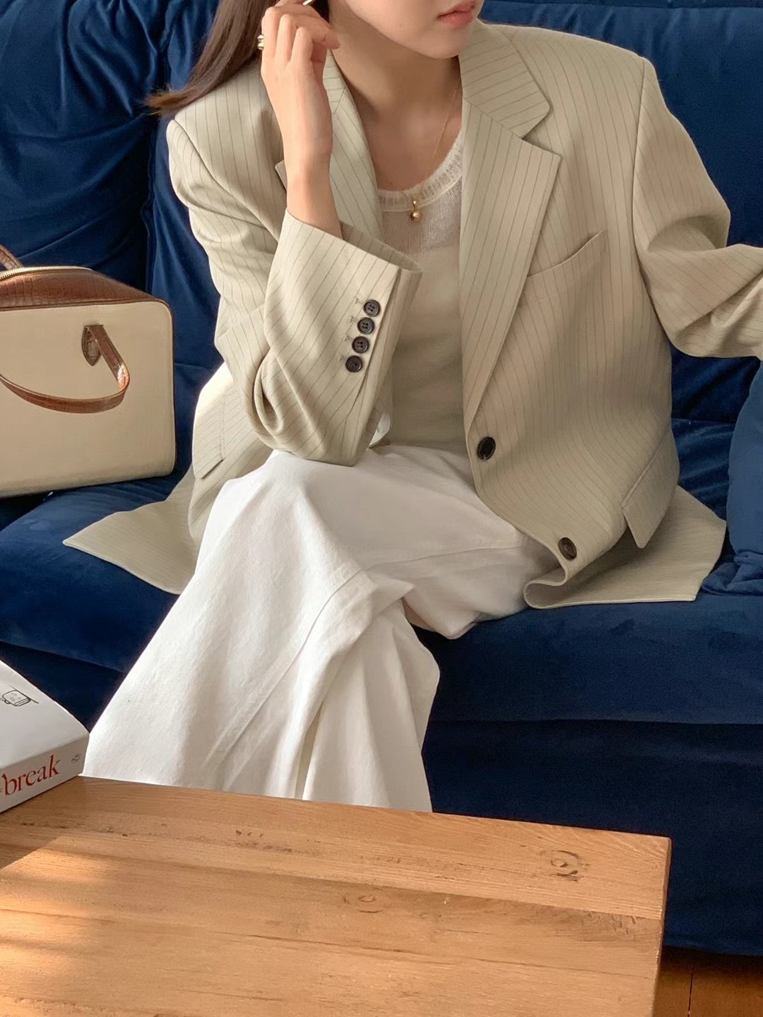 BL03 - Emma Striped Blazer