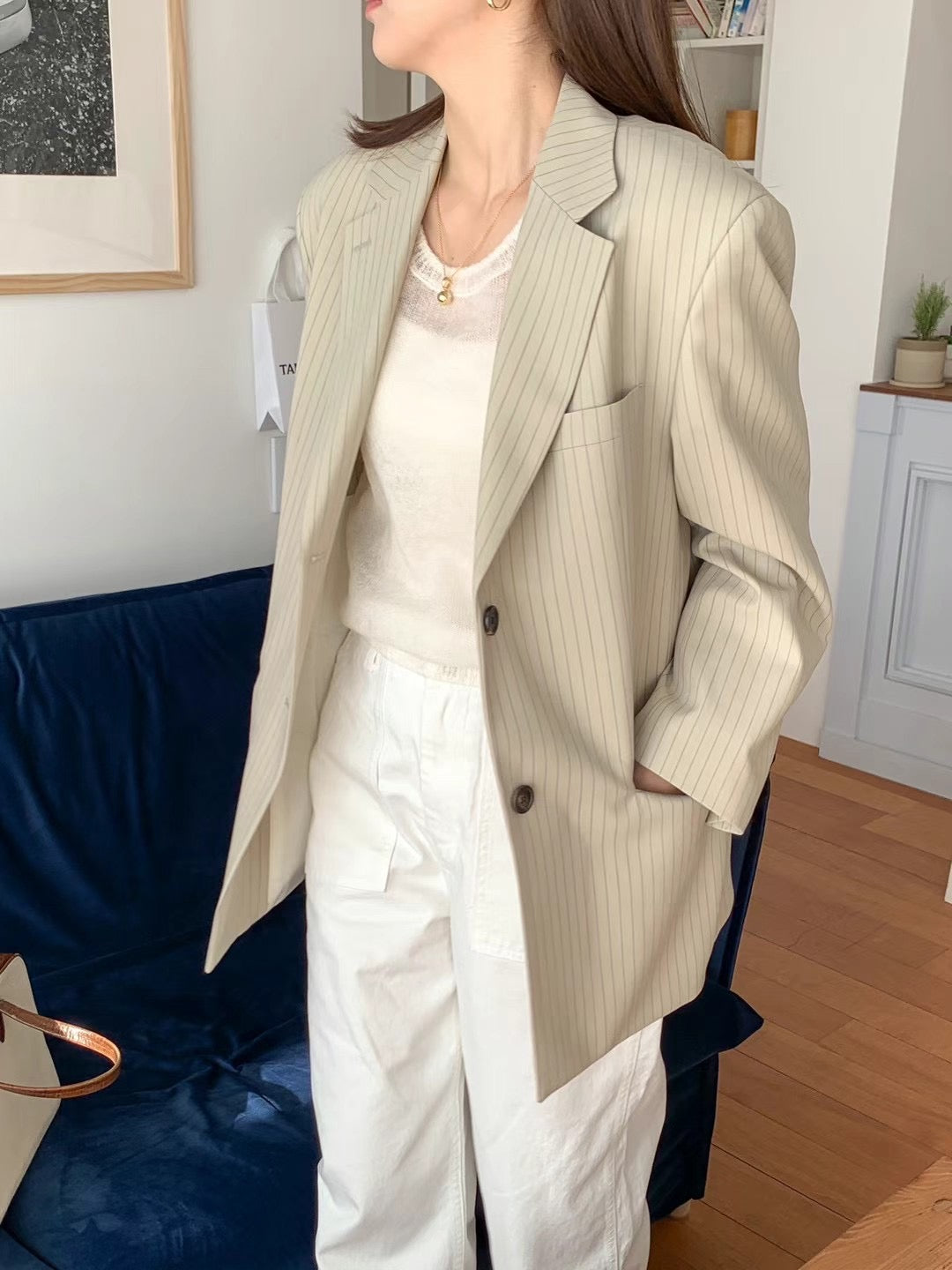 BL03 - Emma Striped Blazer