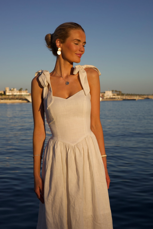 250444 Bianca Ribbon Dress *T (Inspiration)