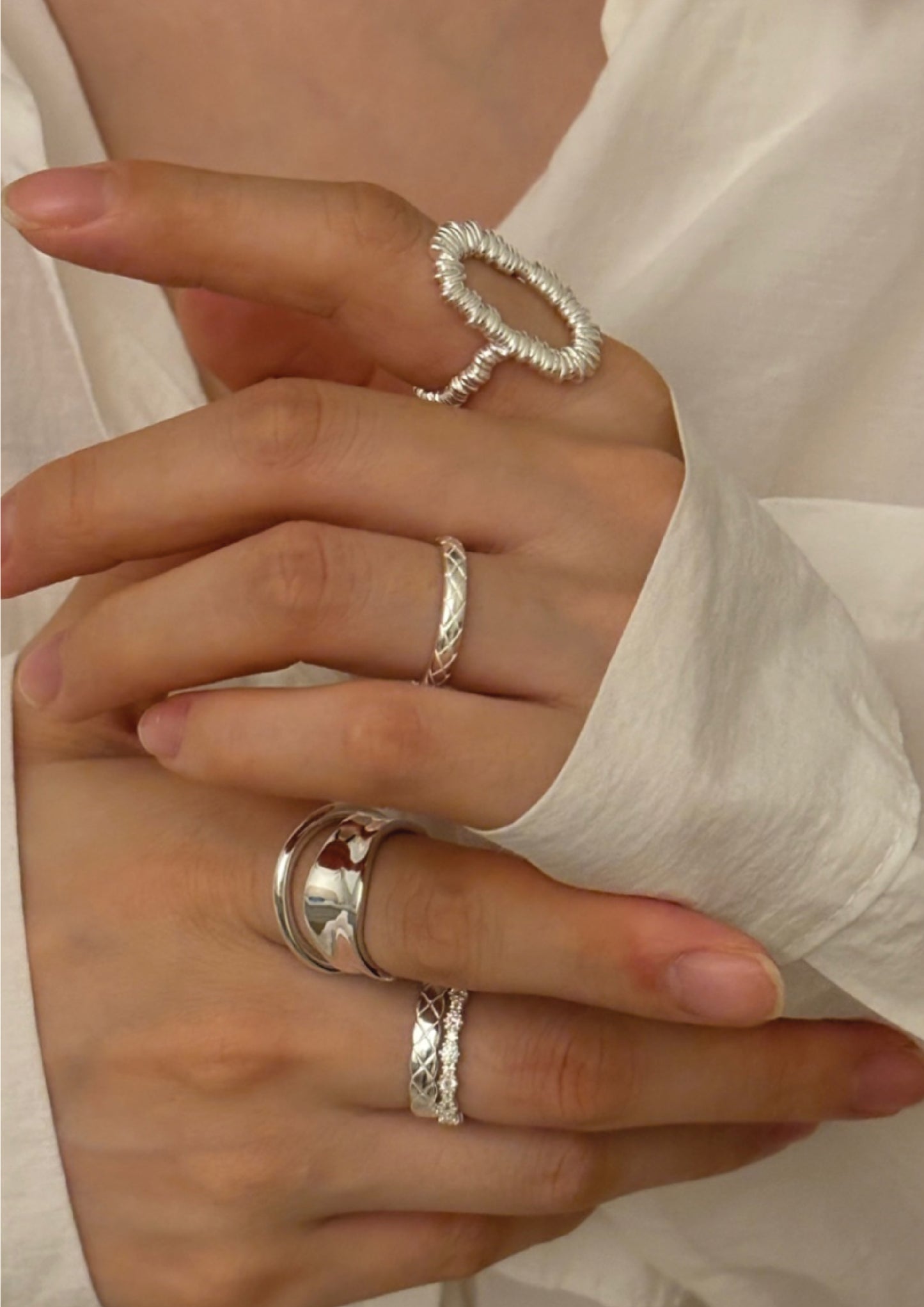 250235 Lady Bruno Silver Ring - Die with a Smile Collection