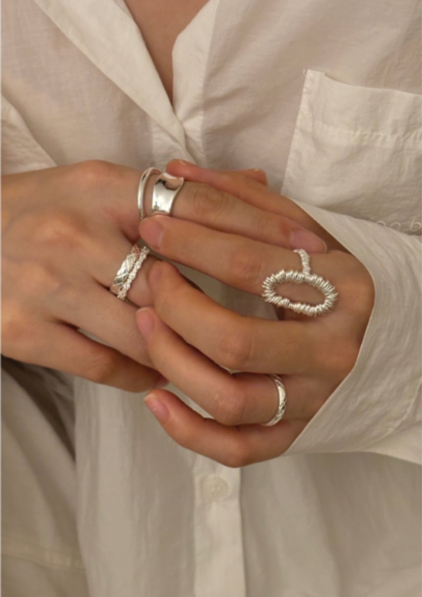 250235 Lady Bruno Silver Ring - Die with a Smile Collection
