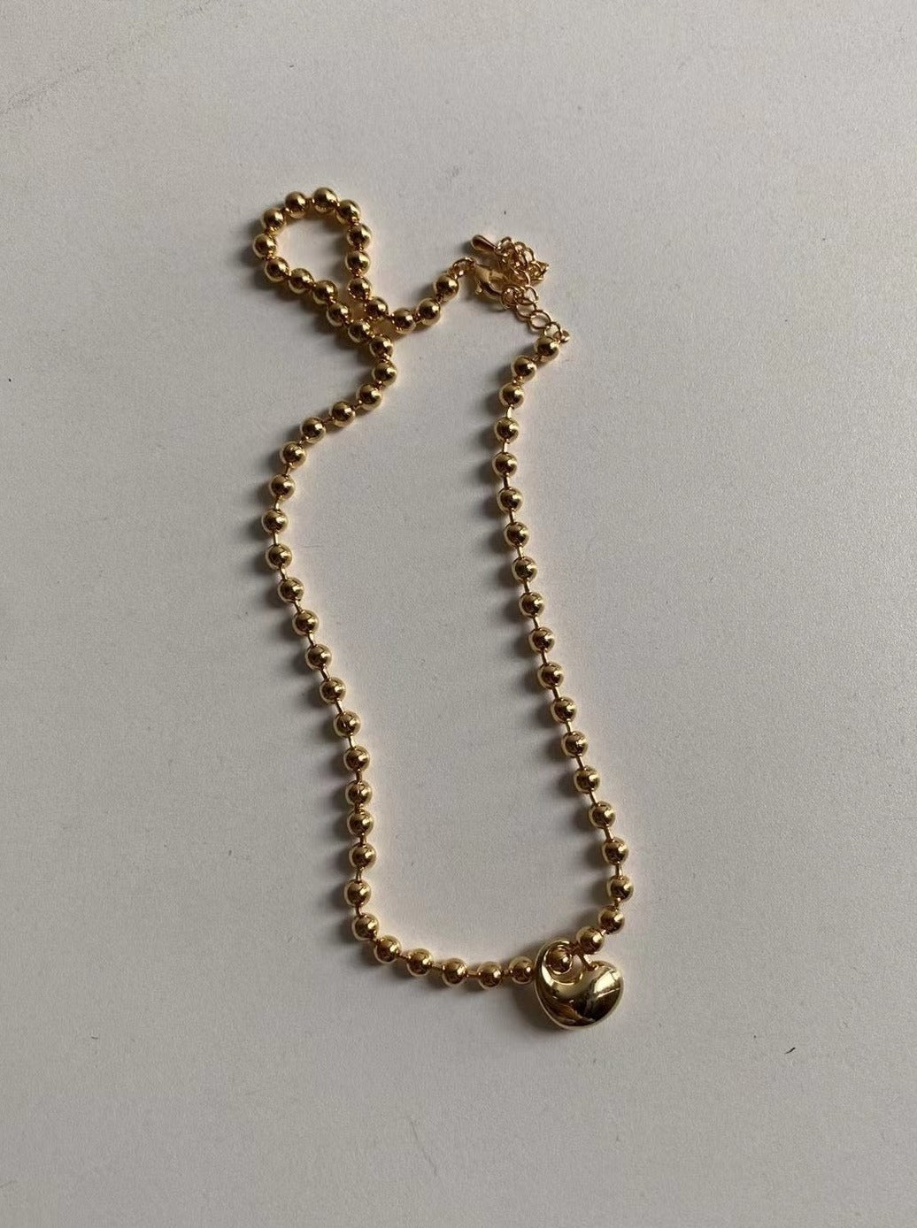 A37 - Puffy Heart Necklace