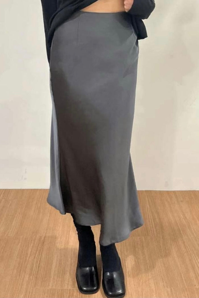 SS04 - Monica Satin Skirt - New Color!