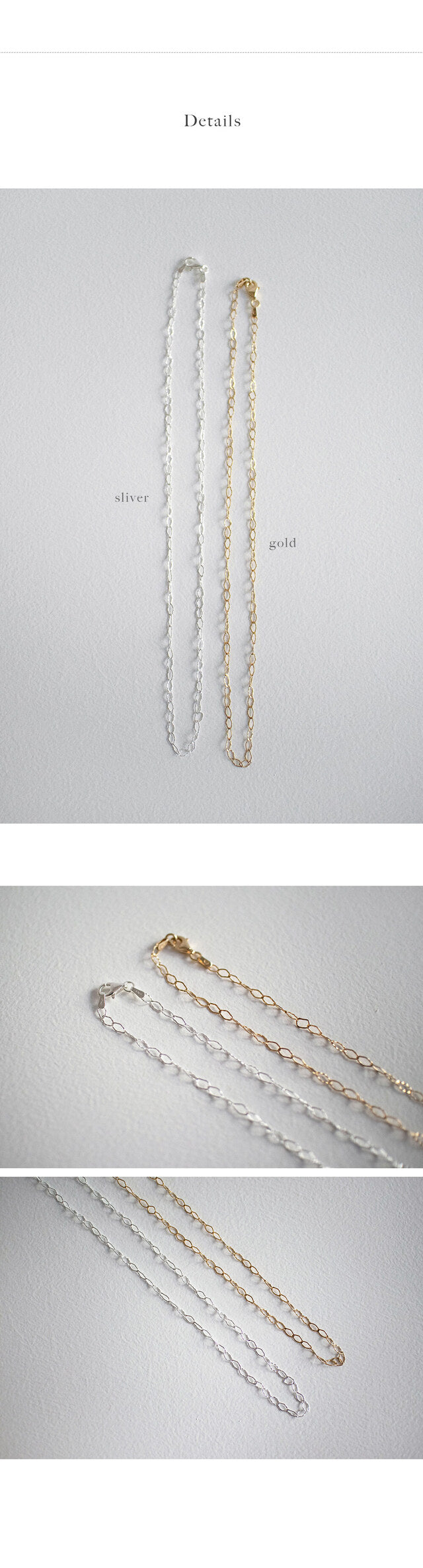 SUMOONDAY - 925sliver Mond chain necklace