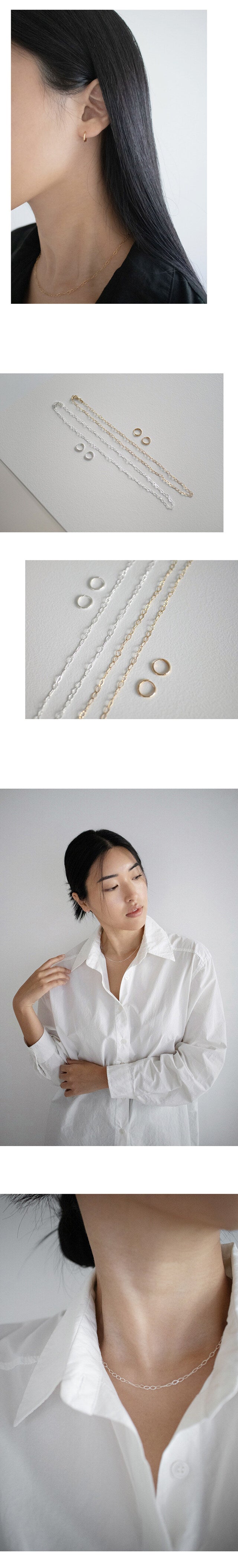 SUMOONDAY - 925sliver Mond chain necklace