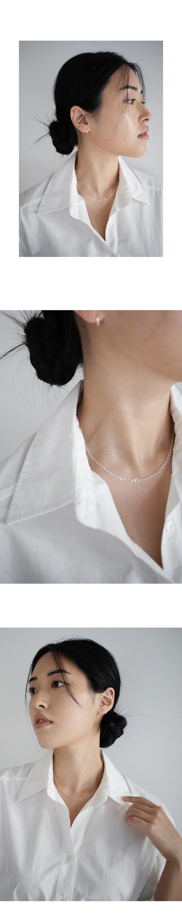 SUMOONDAY - 925sliver Mond chain necklace