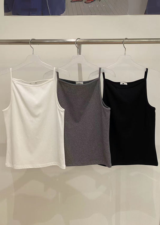 20260536 Minimalist Neckline Tank Top