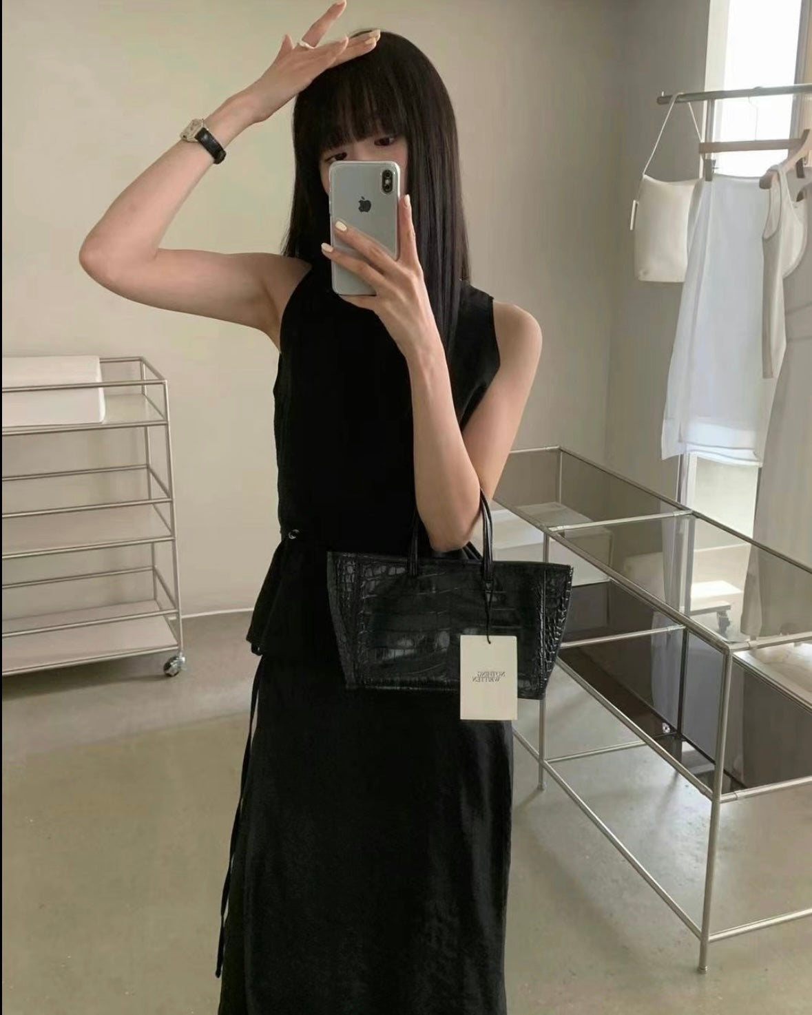 0631 Elise Sheer Vest with Strap