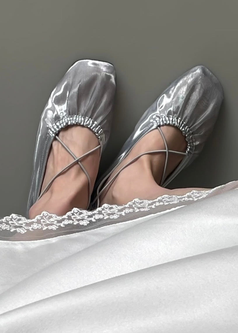 20260542 Sheer Mesh Ballet Flats