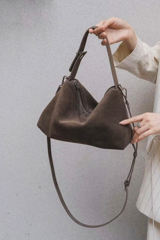 250627 2-way Suede Leather Bag