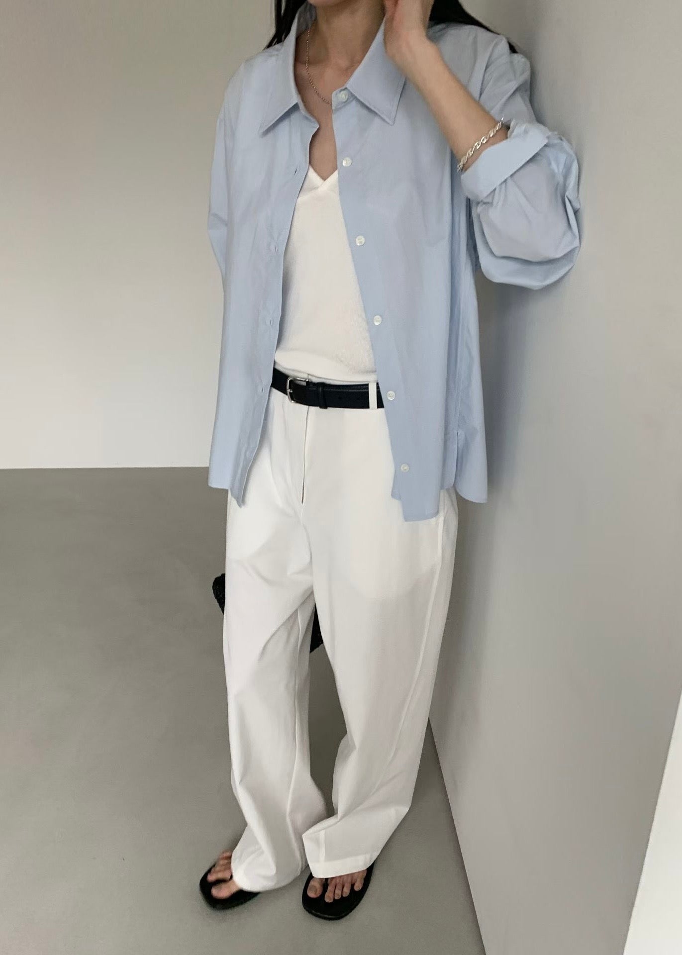 20260515 Clémence Straight Side Button Pants