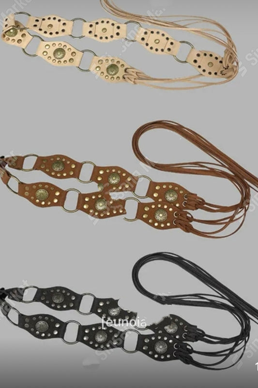 250428 Morocco Suede Leather Belt