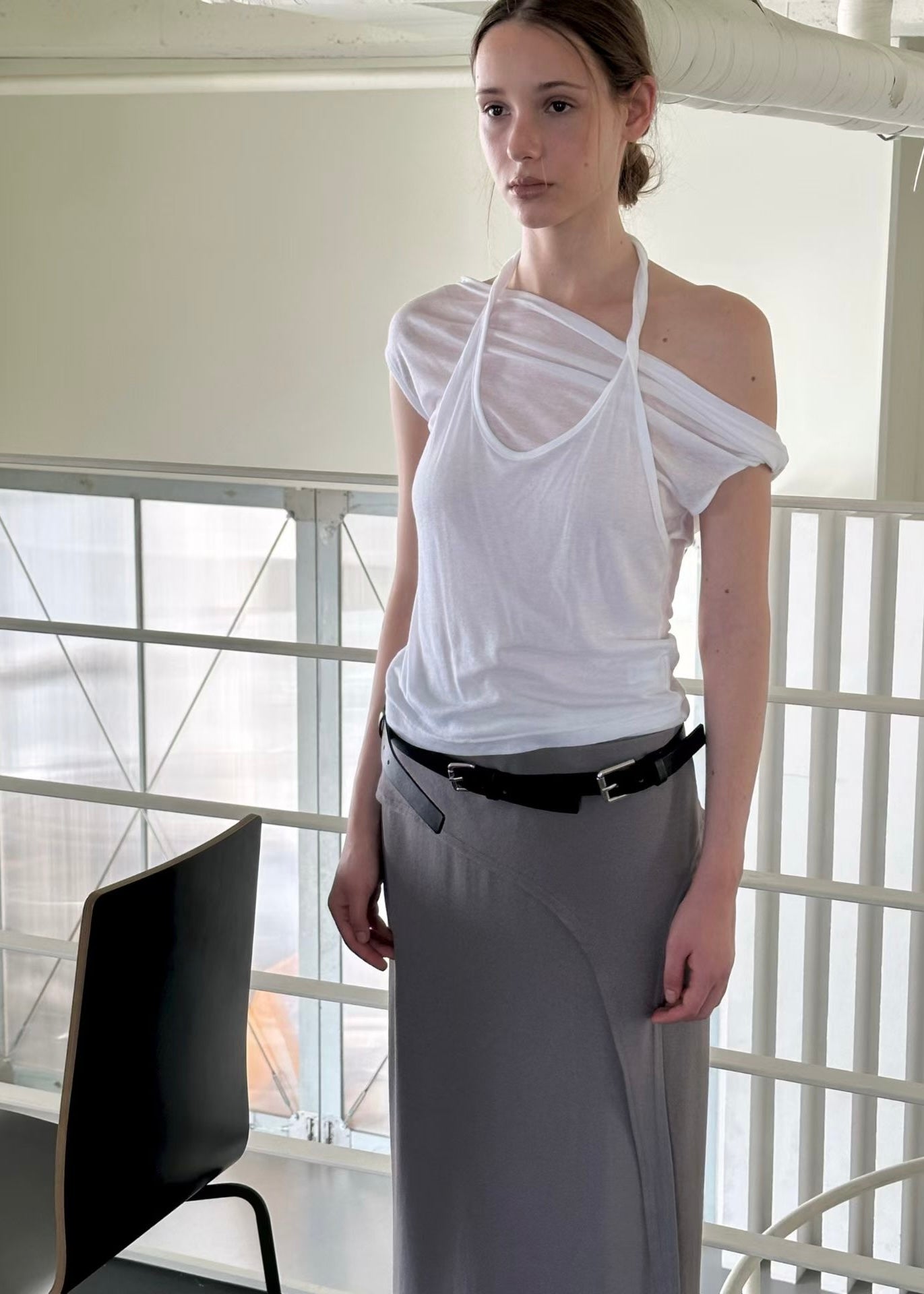 20260514 Sheer Asymmetrical Top